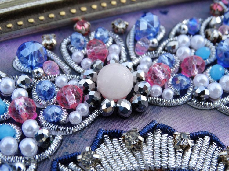 Набор для вышивания хрустальными камнями «Архангел Гавриил» (серебро) — картинка 7