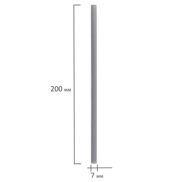 Клеевые стержни, диаметр 7 мм, длина 200 мм, серебристые, 12 шт., Brauberg — картинка 5