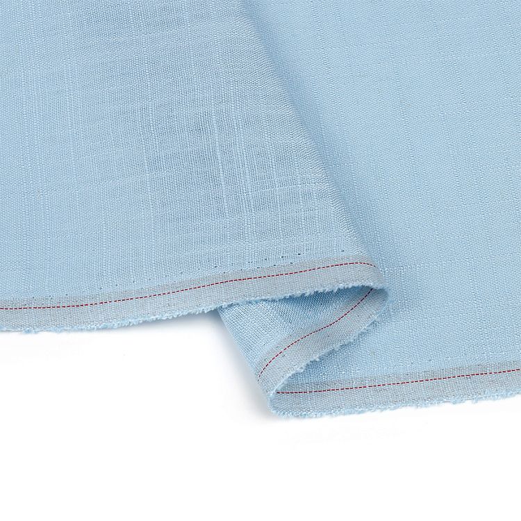 Ткань льняная, 190 г/м², 5 м x 140 см, цвет: небо, TBY — картинка 4