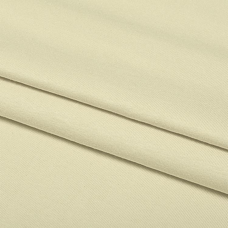 Ткань трикотаж Кулирка хлопок, 6 м, ширина 100+100 см, 145 г/м2, цвет: бежевый, TBY — картинка 2