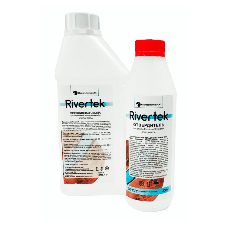 Прозрачная эпоксидная смола EpoximaxX Rivertek, 1,35 кг