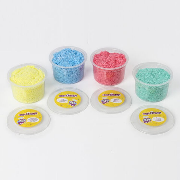 Пластилин шариковый Юнландия «Юнландик в зоопарке со слоном», 4 цвета по 125 мл, незастывающий, 105023 — картинка 4