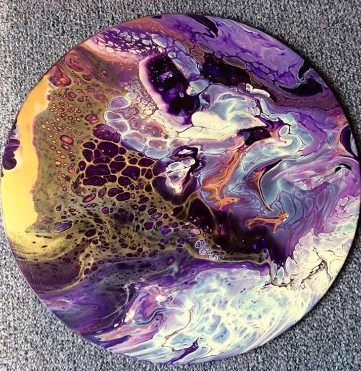 Набор красок для рисования жидким акрилом Флюид Арт, Art Blong — картинка 8