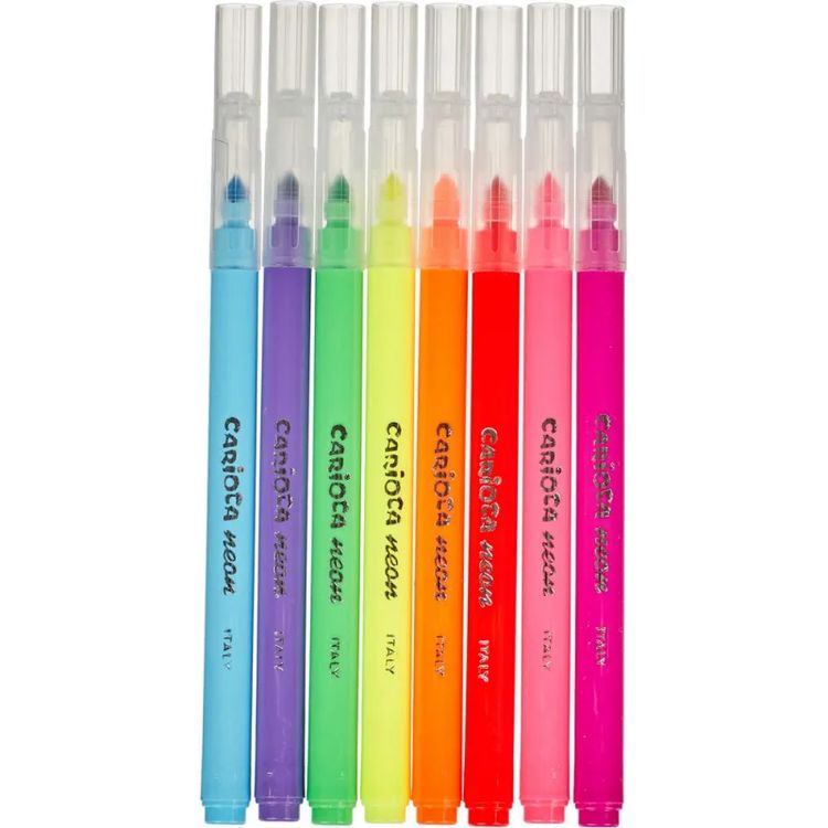 Фломастеры неоновые Neon, 8 цв., Carioca — картинка 2
