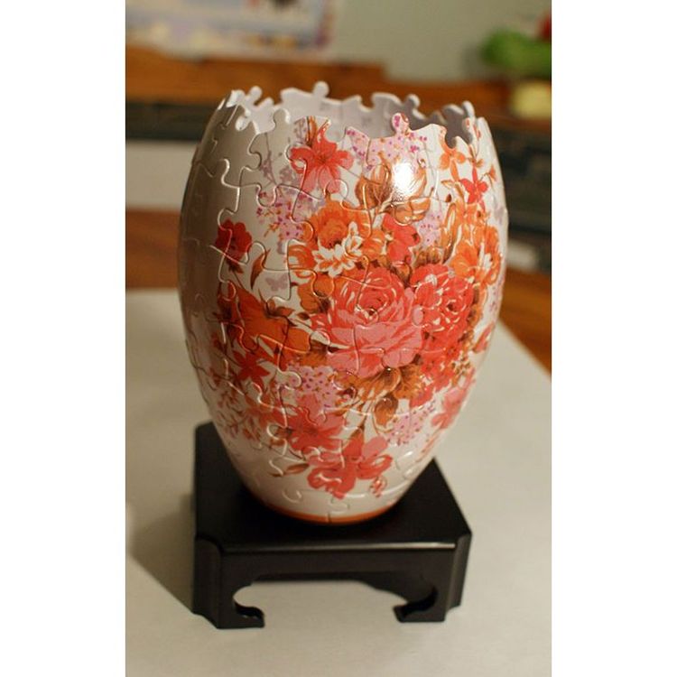 3D Пазл Ваза «Английская роза», Pintoo — картинка 3