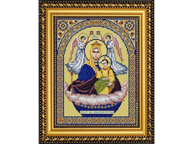 Рисунок на ткани «Богородица Живоносный Источник»