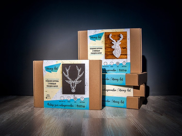 Набор для творчества STRING ART «Олень минимализм» — картинка 7