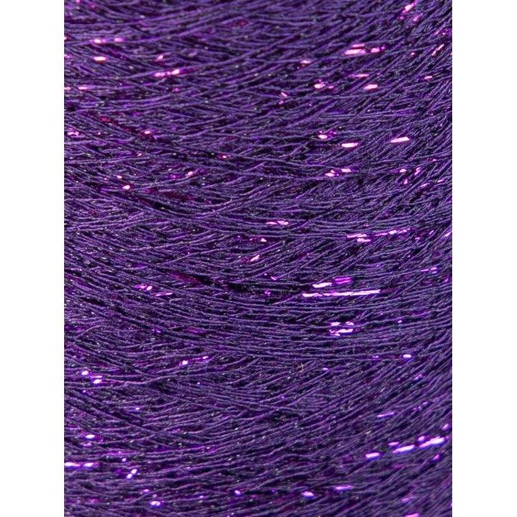 Пряжа бобинная OnlyWe (В19), фиолетовый с фиолетовым люрексом, 1 шт., 50 г — картинка 2