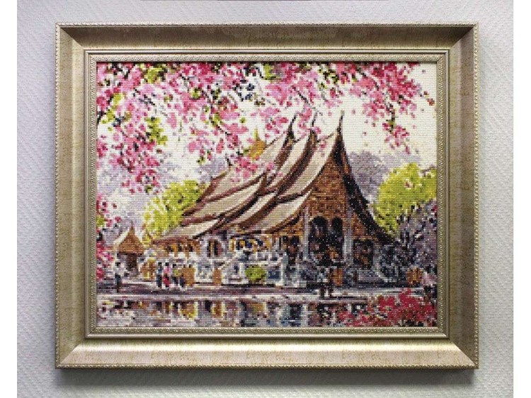 Алмазная вышивка «Пагода» — картинка 3