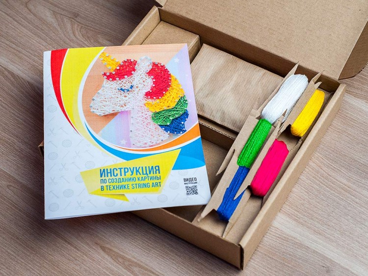 Набор для творчества STRING ART «Единорог» — картинка 3