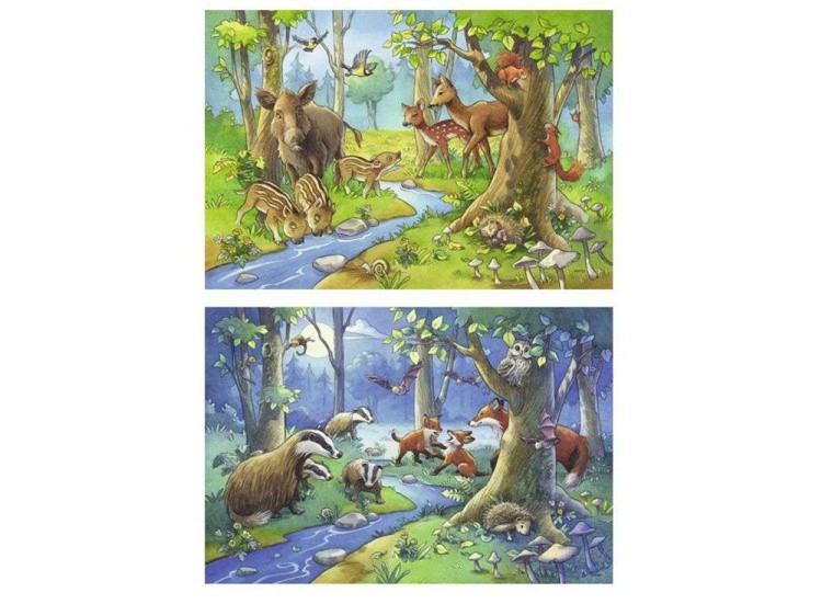 Набор пазлов «Лесные жители»