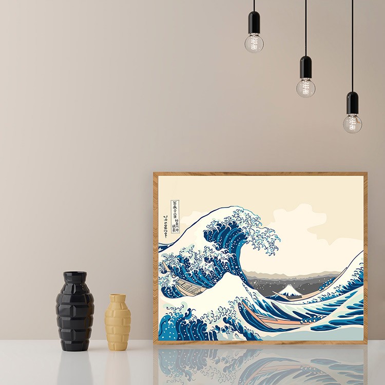 Картина по номерам «Кацусика Хокусай, Большая волна в Канагаве» — картинка 5