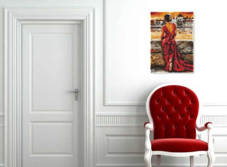 Алмазная вышивка «Леди в красном» — картинка 4