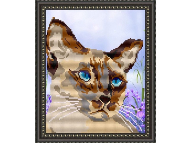 Рисунок на ткани «Сиамский кот»