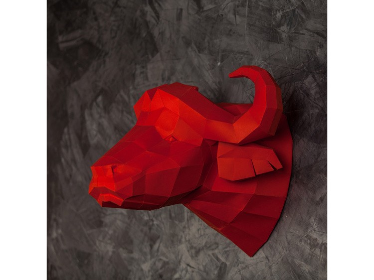 Бумажная модель для склеивания трофей «Буйвол» — картинка 3