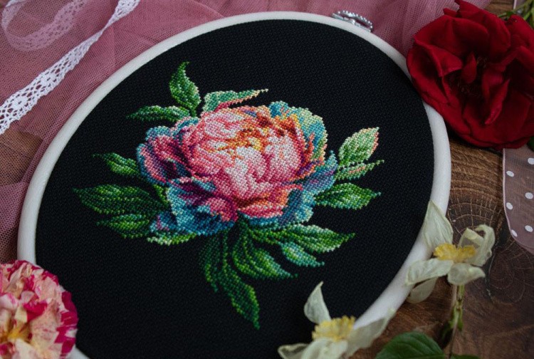 Набор для вышивания «Пион Abalone Pearl» — картинка 5