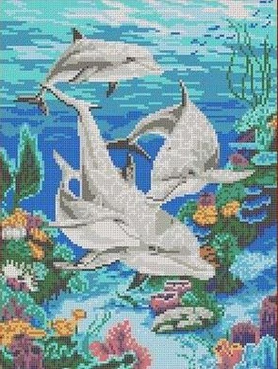 Рисунок на ткани «Морская идиллия»