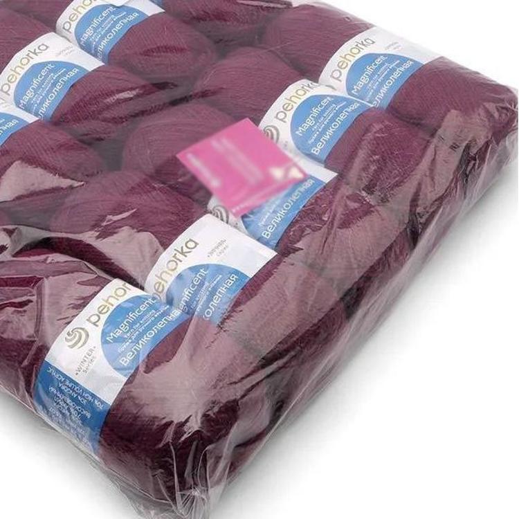 Пряжа Пехорка Великолепная (191), ежевика, 5 шт. по 100 г — картинка 3