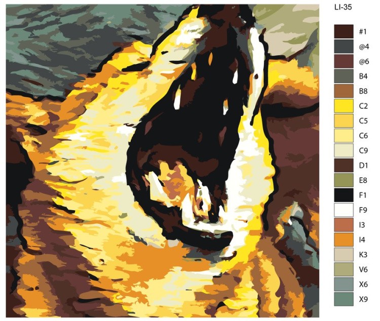 Картина по номерам «Собачий зов» — картинка 2