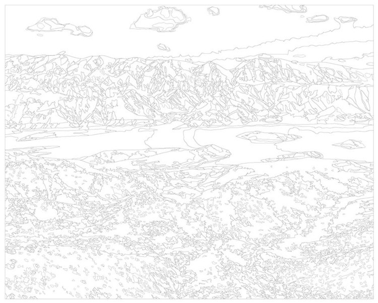 Картина по номерам «Армения: Азатское водохранилище в Горах» — картинка 3