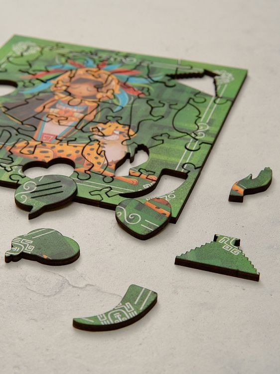 Интерактивные деревянные пазлы Mr.Puzz «Принцесса Майя» — картинка 3