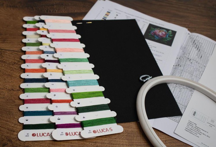 Набор для вышивания «Пион Abalone Pearl» — картинка 8