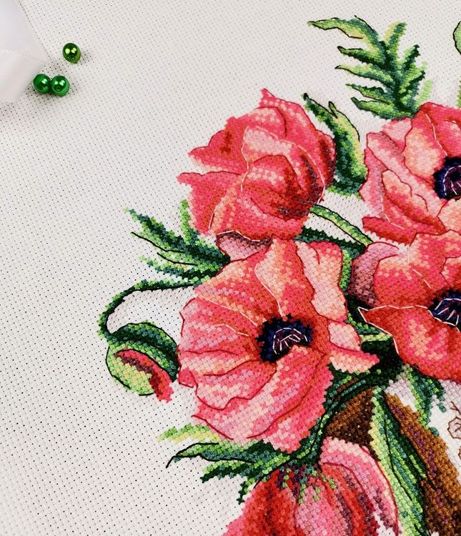 Набор для вышивания «Букет с маками» — картинка 3