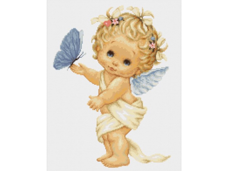 Набор для вышивания «Ангелочек с бабочкой»
