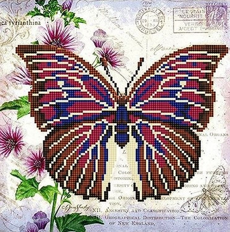 Рисунок на ткани «Бабочка 9»