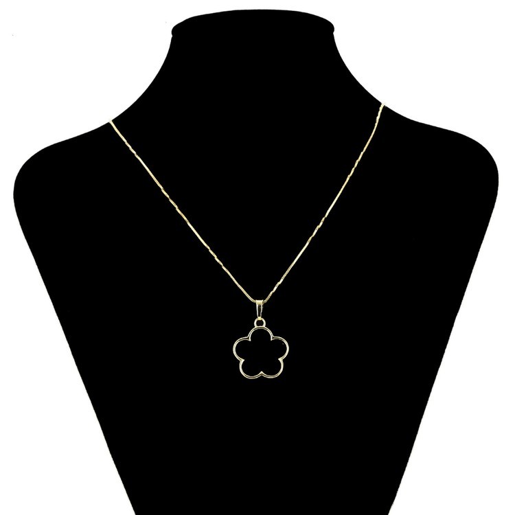 Металлический молд для кулона цветок, цвет: розовое золото, 1 шт. — картинка 4