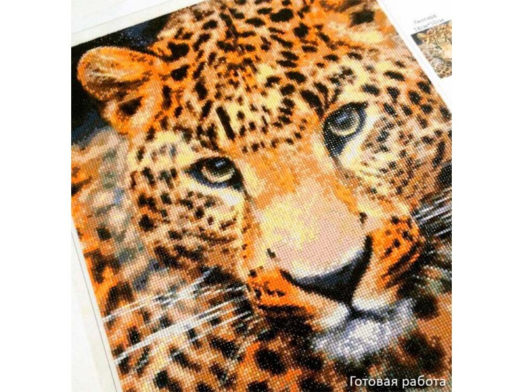Алмазная вышивка «Леопард» — картинка 4