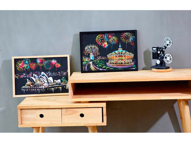 Скретч-картина «Amusement Park» (цветная) — картинка 7