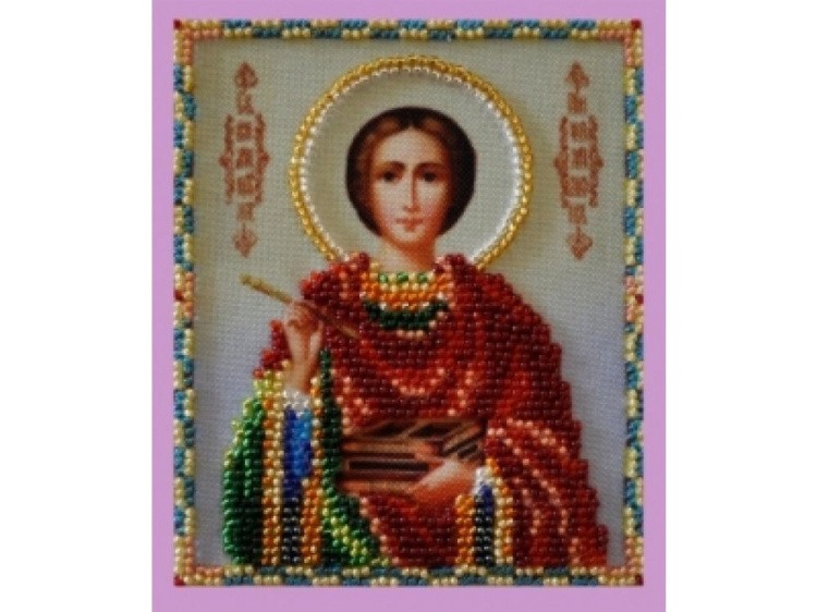 Набор для вышивания бисером Миниатюрная икона «Святой Пантелеймон целитель»