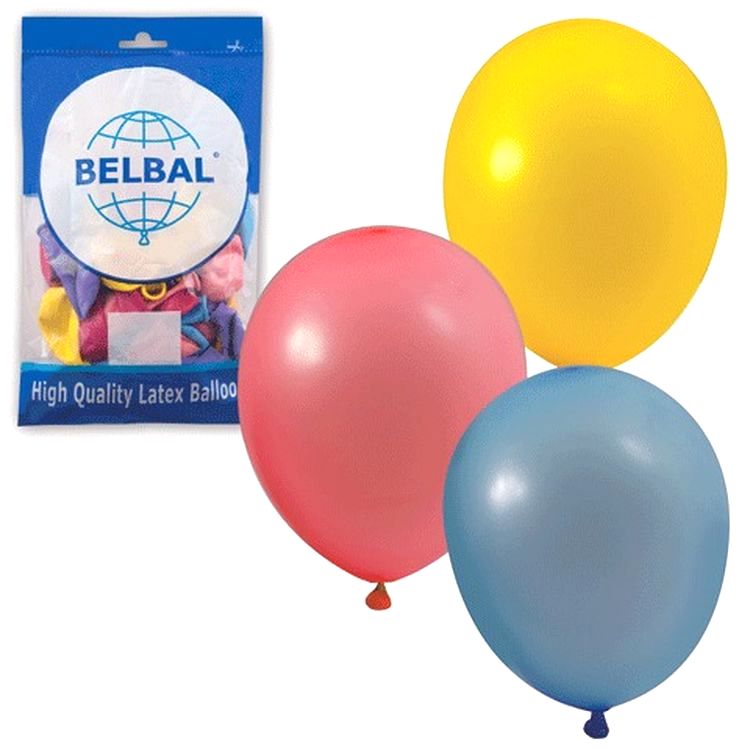 Шары воздушные 10&quot; (25 см), комплект 50 шт., 12 пастельных цветов — картинка 2