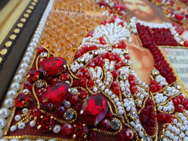 Набор вышивки хрустальными камнями «Вседержитель (золотая)» — картинка 12