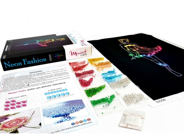 Набор вышивки бисером «Неоновая Мода» — картинка 3