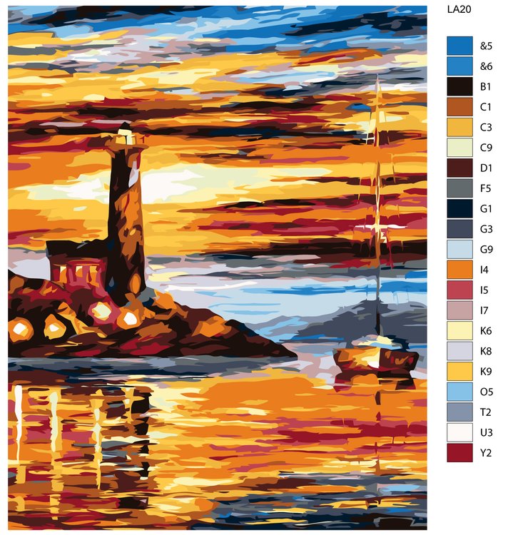 Картина по номерам «Маяк» — картинка 2