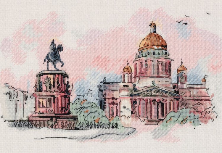 Набор для вышивания «Путешествие по Петербургу»