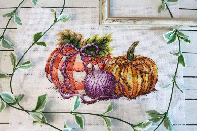 Набор для вышивания «Рукодельные тыквы» — картинка 4