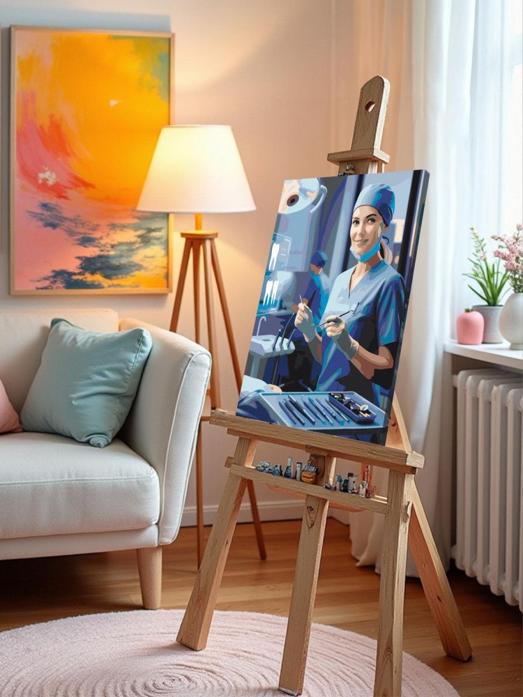 Картина по номерам Медицина врач стоматолог в больнице — картинка 10