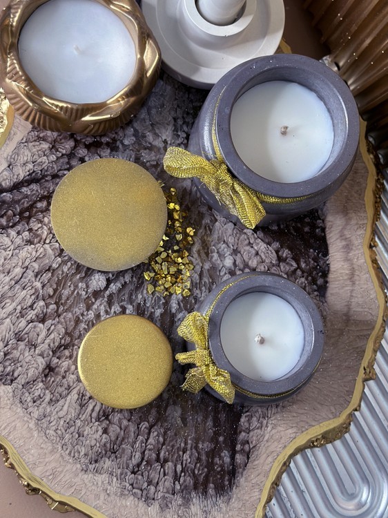 Силиконовый молд - Контейнер/банка для свечей, h 7 см, 1 шт. — картинка 4