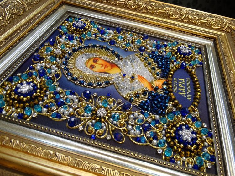 Набор вышивки хрустальными камнями «Святая Дарья» — картинка 11