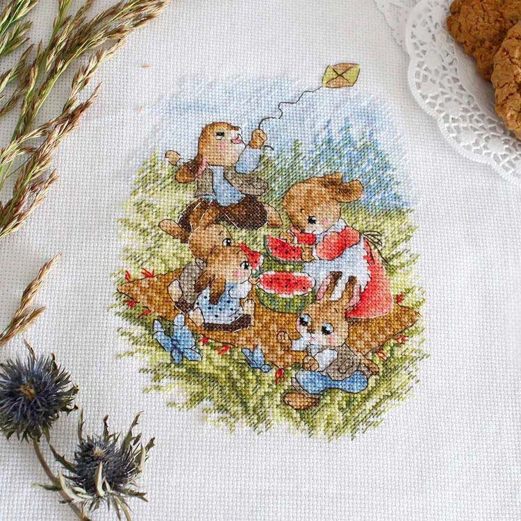 Набор для вышивания «Арбузный пикник» — картинка 6