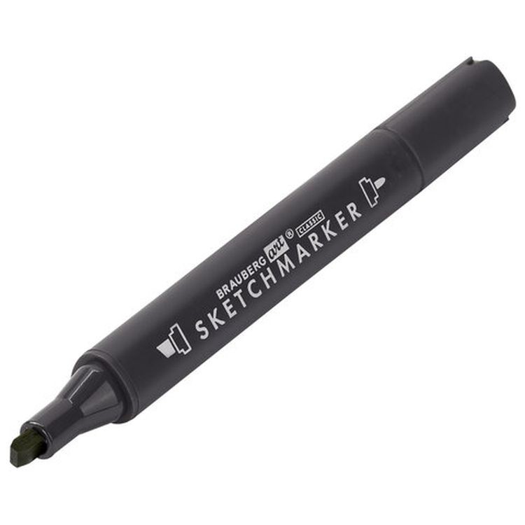 Маркер для скетчинга двусторонний 1 мм - 6 мм BRAUBERG ART CLASSIC, цвет: оливковый бледный — картинка 6