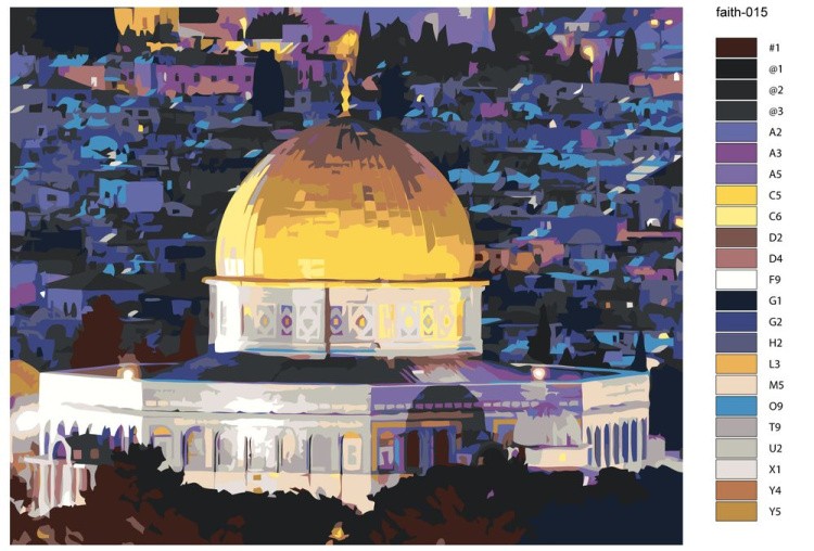 Картина по номерам «Мечеть Аль-Акса» — картинка 2