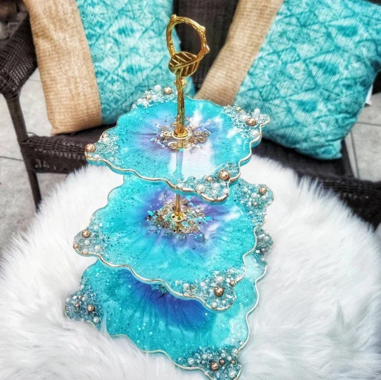 Силиконовый молд - Заготовка для фруктовницы, 15x15см — картинка 3