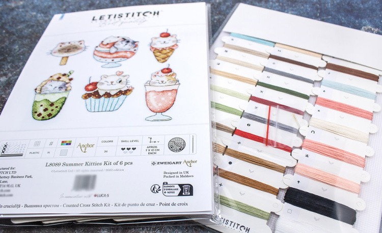 Набор для вышивания «Summer Kitties Kit (Летние котята 6 фигурок)» — картинка 3