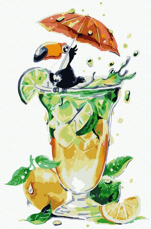 Картина по номерам «Освежающий коктейль»