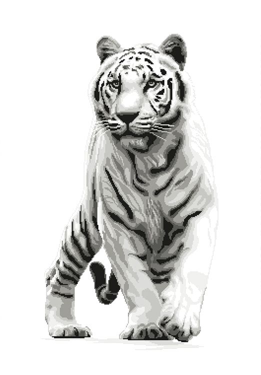 Набор для вышивания «Белый тигр»