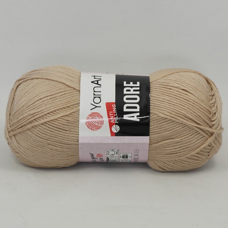 Пряжа YarnArt Adore (336), светлый фрез, 5 шт. по 100 г — картинка 2